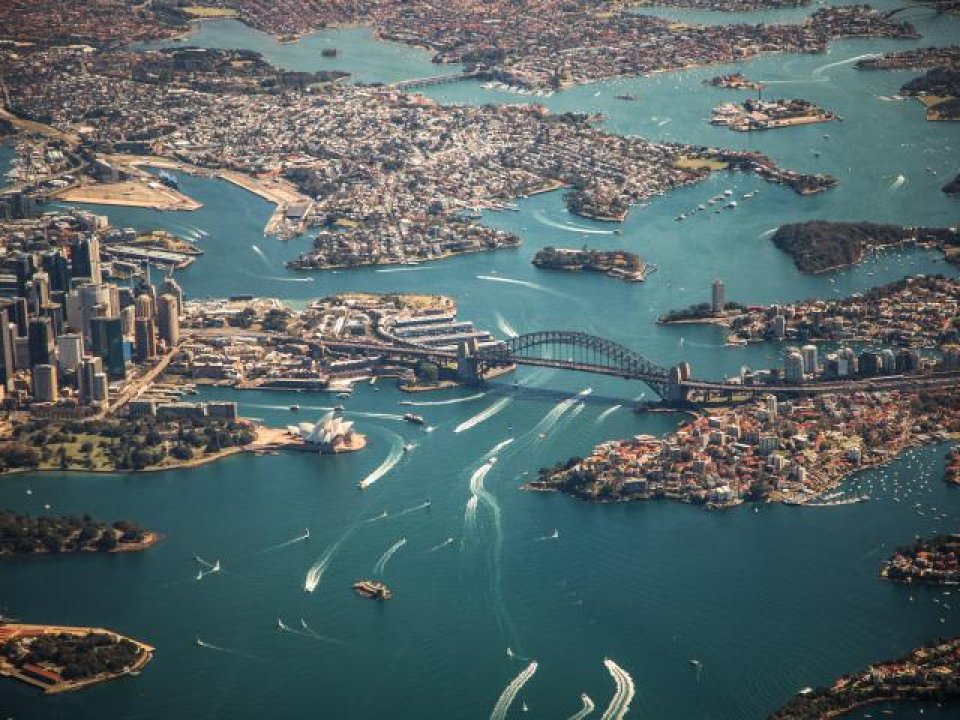 Aerial of metropolis